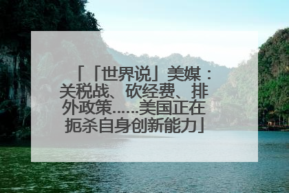 「世界说」美媒：关税战、砍经费、排外政策……美国正在扼杀自身创新能力