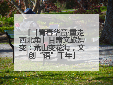 「青春华章·重走西北角」甘肃文旅嬗变：荒山变花海，文创“语”千年