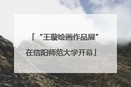 “王璇绘画作品展”在信阳师范大学开幕