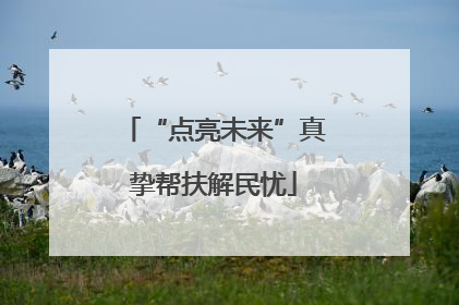 “点亮未来”真挚帮扶解民忧