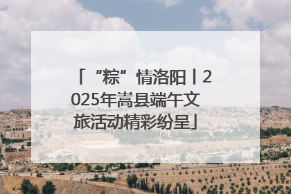 “粽”情洛阳丨2025年嵩县端午文旅活动精彩纷呈