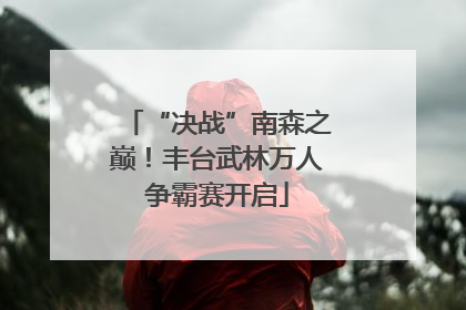 “决战”南森之巅！丰台武林万人争霸赛开启