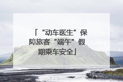 “动车医生”保障旅客“端午”假期乘车安全