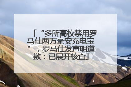 “多所高校禁用罗马仕两万毫安充电宝”，罗马仕发声明道歉：已展开核查