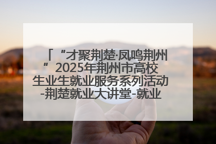 “才聚荆楚·凤鸣荆州”2025年荆州市高校生业生就业服务系列活动-荆楚就业大讲堂-就业嘉年华活动举行