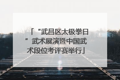 “武昌区太极拳日”武术展演暨中国武术段位考评赛举行