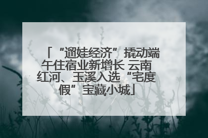 “遛娃经济”撬动端午住宿业新增长 云南红河、玉溪入选“宅度假”宝藏小城