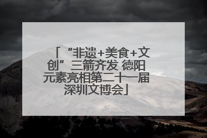 “非遗+美食+文创”三箭齐发 德阳元素亮相第二十一届深圳文博会
