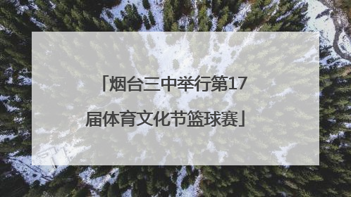 烟台三中举行第17届体育文化节篮球赛