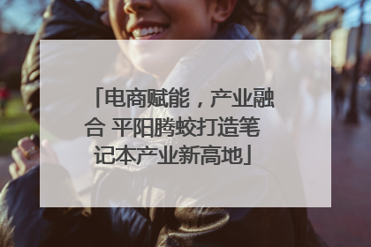 电商赋能，产业融合 平阳腾蛟打造笔记本产业新高地