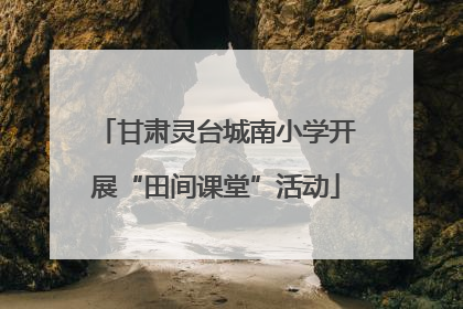 甘肃灵台城南小学开展“田间课堂”活动