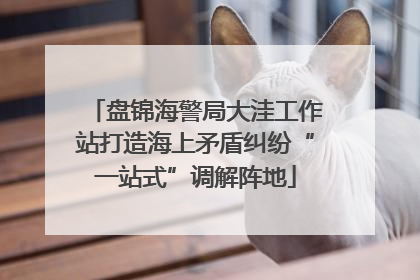 盘锦海警局大洼工作站打造海上矛盾纠纷“一站式”调解阵地