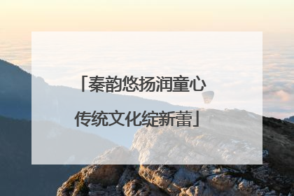 秦韵悠扬润童心 传统文化绽新蕾