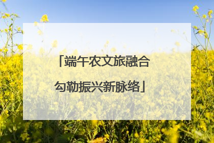 端午农文旅融合 勾勒振兴新脉络