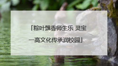 粽叶飘香师生乐 灵宝一高文化传承润校园