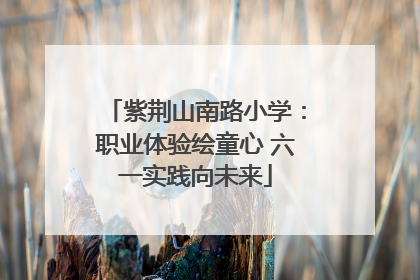 紫荆山南路小学：职业体验绘童心 六一实践向未来
