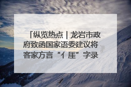 纵览热点｜龙岩市政府致函国家语委建议将客家方言“亻厓”字录入《新华字典》引发热议，当地回应