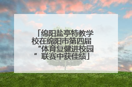 绵阳盐亭特教学校在绵阳市第四届“体育复健进校园”联赛中获佳绩