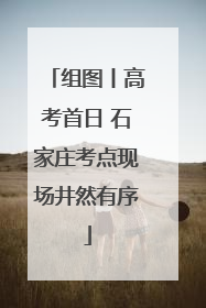 组图丨高考首日 石家庄考点现场井然有序