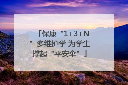 保康“1+3+N”多维护学 为学生撑起“平安伞”