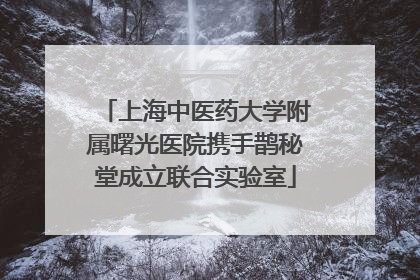 上海中医药大学附属曙光医院携手鹊秘堂成立联合实验室