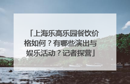 上海乐高乐园餐饮价格如何？有哪些演出与娱乐活动？记者探营