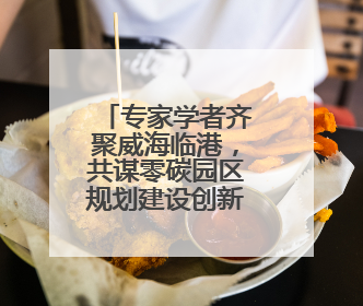 专家学者齐聚威海临港，共谋零碳园区规划建设创新之路