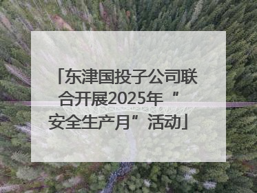东津国投子公司联合开展2025年“安全生产月”活动