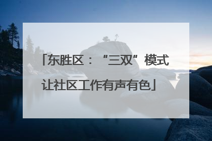 东胜区：“三双”模式让社区工作有声有色