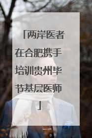 两岸医者在合肥携手培训贵州毕节基层医师