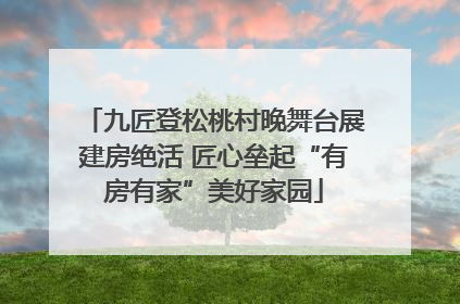 九匠登松桃村晚舞台展建房绝活 匠心垒起“有房有家”美好家园