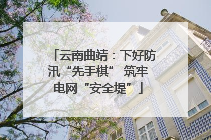 云南曲靖：下好防汛“先手棋” 筑牢电网“安全堤”