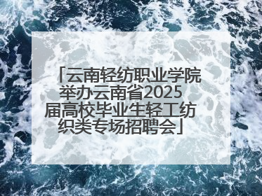 云南轻纺职业学院举办云南省2025届高校毕业生轻工纺织类专场招聘会