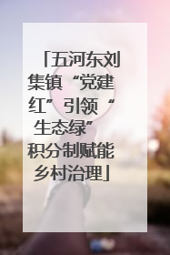五河东刘集镇“党建红”引领“生态绿” 积分制赋能乡村治理