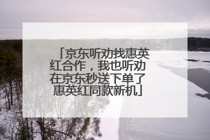 京东听劝找惠英红合作，我也听劝在京东秒送下单了惠英红同款新机