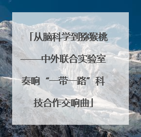 从脑科学到猕猴桃——中外联合实验室奏响“一带一路”科技合作交响曲
