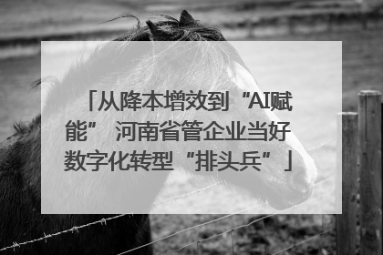 从降本增效到“AI赋能” 河南省管企业当好数字化转型“排头兵”