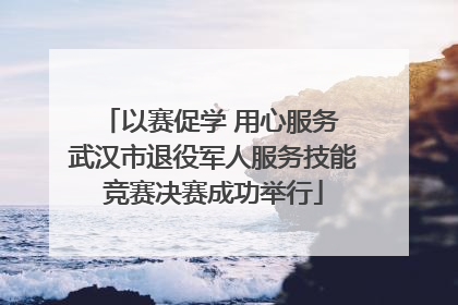 以赛促学 用心服务 武汉市退役军人服务技能竞赛决赛成功举行