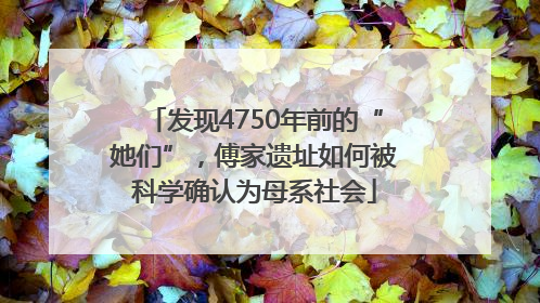 发现4750年前的“她们”，傅家遗址如何被科学确认为母系社会