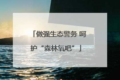 做强生态警务 呵护“森林氧吧”