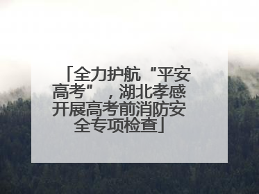 全力护航“平安高考”，湖北孝感开展高考前消防安全专项检查