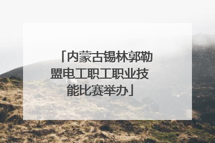内蒙古锡林郭勒盟电工职工职业技能比赛举办