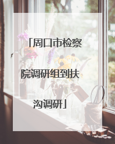 周口市检察院调研组到扶沟调研