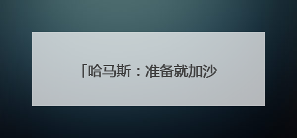 哈马斯：准备就加沙停火展开新一轮谈判