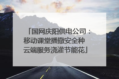 国网庆阳供电公司：移动课堂播撒安全种 云端服务浇灌节能花