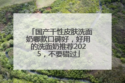 国产干性皮肤洗面奶哪款口碑好，好用的洗面奶推荐2025，不要错过