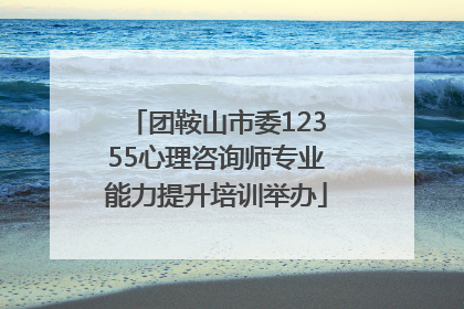 团鞍山市委12355心理咨询师专业能力提升培训举办