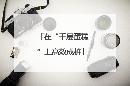 在“千层蛋糕”上高效成桩