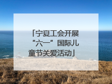 宁夏工会开展“六一”国际儿童节关爱活动