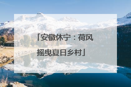 安徽休宁：荷风摇曳夏日乡村